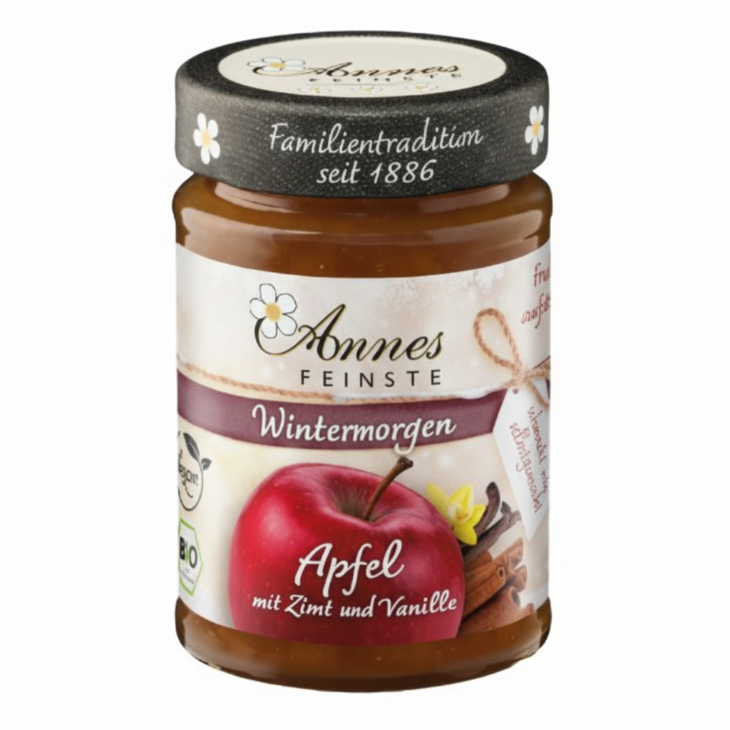 Annes Feinste Bio Wintermorgen Apfel mit Zimt und Vanille Annes Feinste Bio Wintermorgen Apfel mit Zimt und Vanille 200g