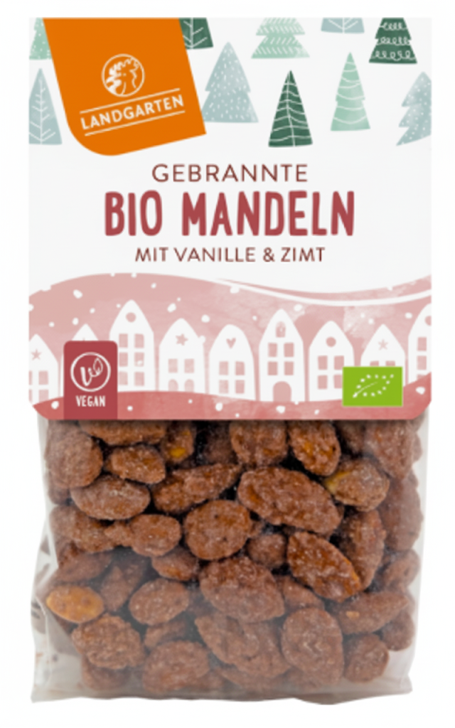 Landgarten Bio gebrannte Mandeln 150g