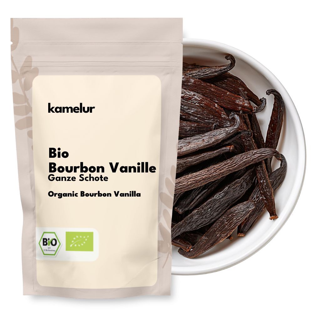 Vanille Bourbon bio, gousses entières Vanille Bourbon bio, gousses entières