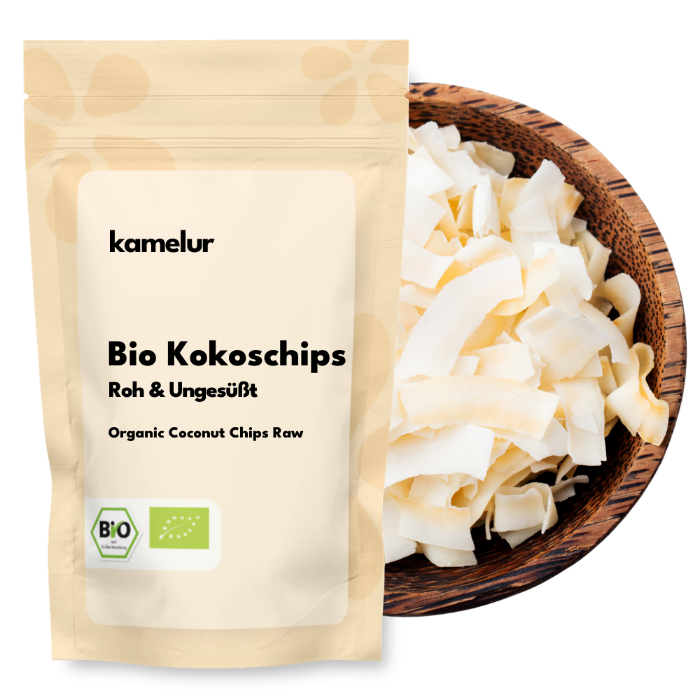 Chips de noix de coco bio, crues et non sucrées 500 g