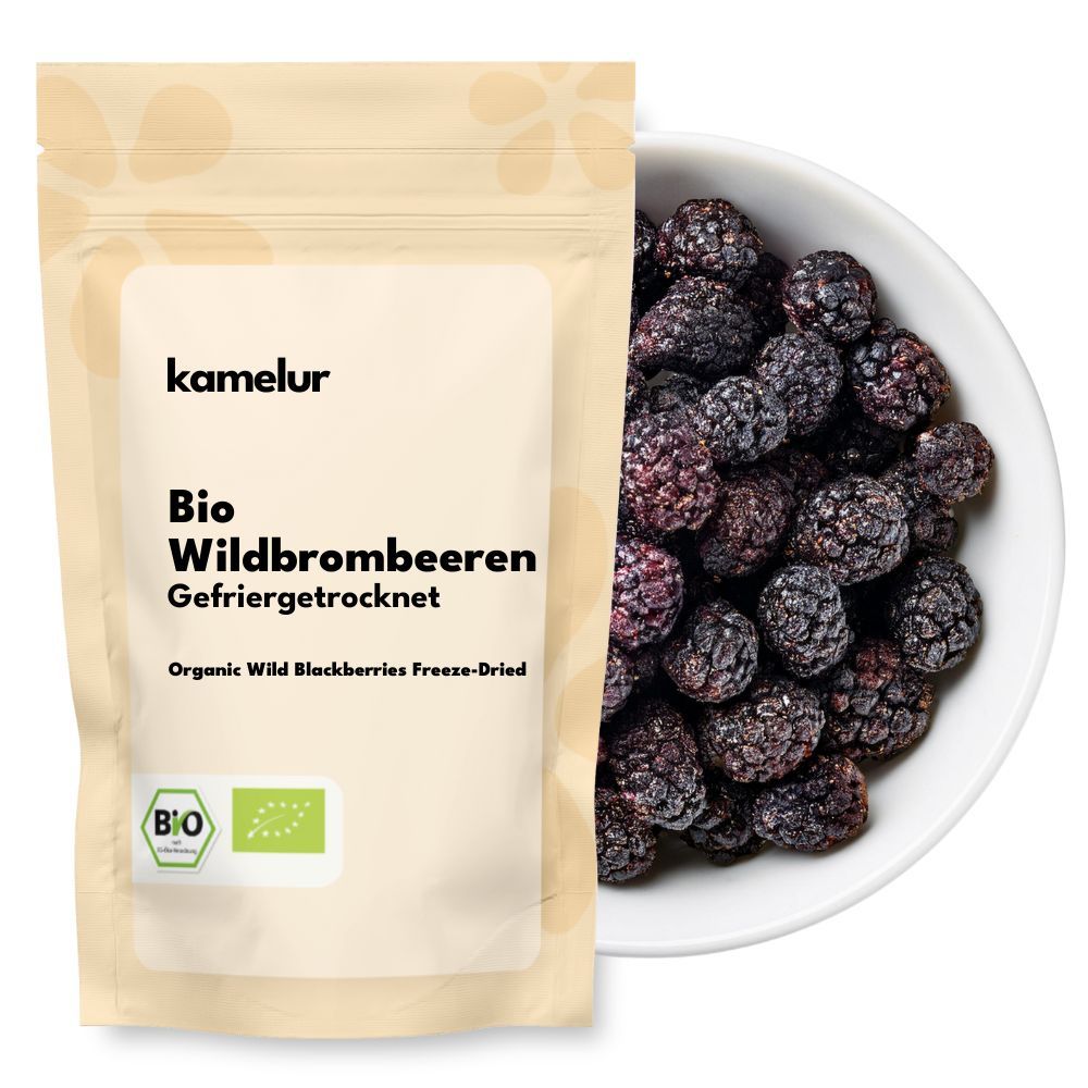 Mûres sauvages bio, lyophilisées, fruit entier
