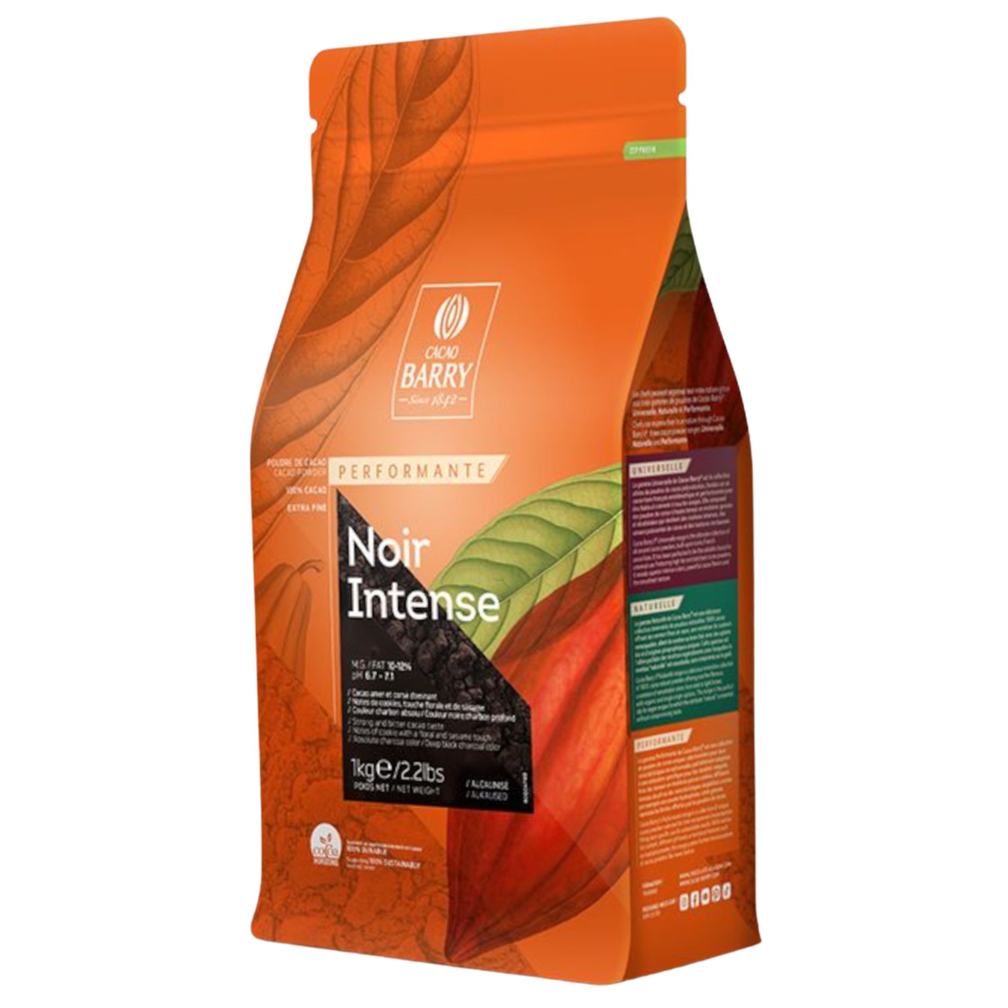 Poudre de cacao alcalinisée à teneur réduite en matières grasses Barry Callebaut - 1 kg