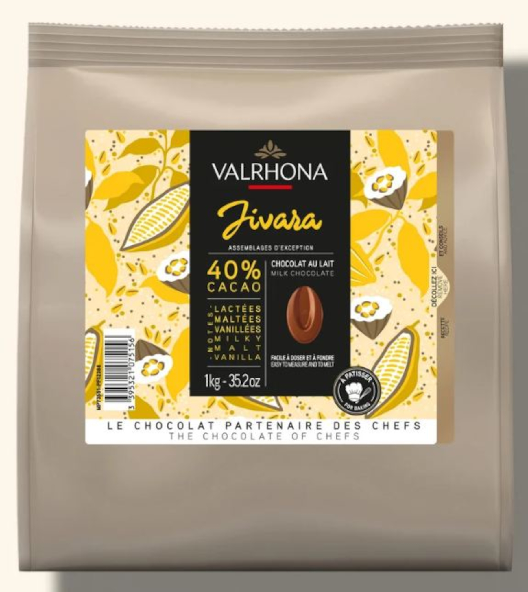 Valrhona Cioccolato al Latte Copertura Jivara 40%