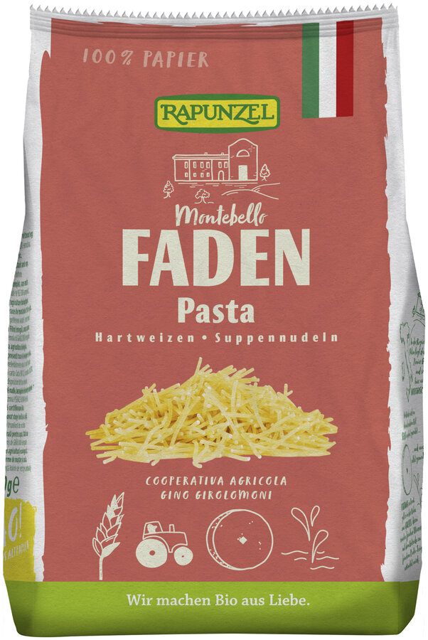 Nouilles à soupe Rapunzel Faden Semoule 12x250g