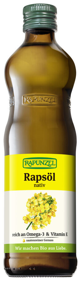 Huile de colza biologique Rapunzel, 500 ml