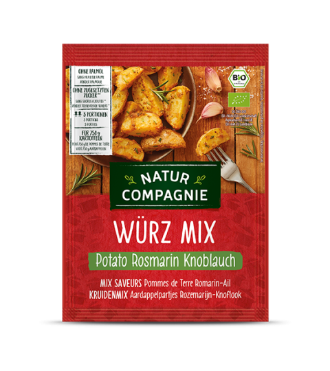Mélange d'assaisonnement bio pour pommes de terre, romarin et ail 35 g
