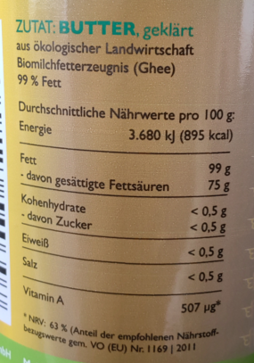 Ghee bio Lilith, 500g Ghee bio Lilith, 500g