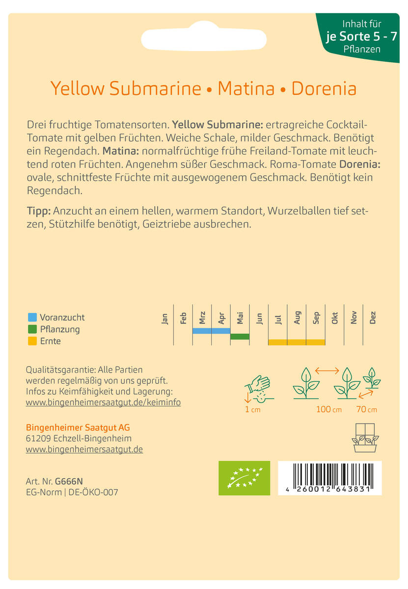 Bingenheimer Saatgut Tomaten-Garten