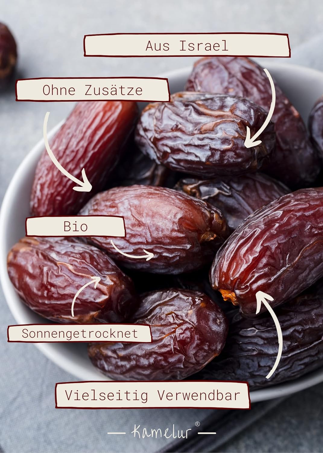 Dattes Medjool bio avec noyau 5 kg