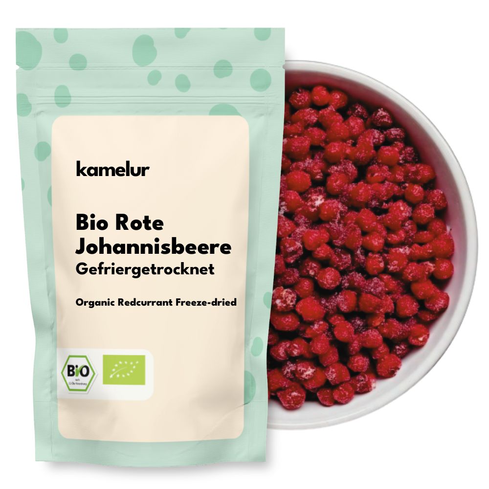 Bio Rote Johannisbeeren gefriergetrocknet 500g