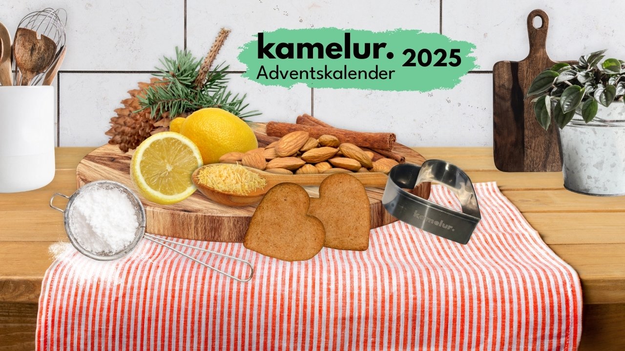 Kamelur. Herzausstecher mit Gravur 2 Stück