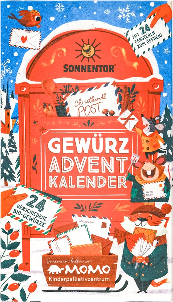 Sonnentor Bio Gewürz Adventskalender 2025 Adventskalender 118g