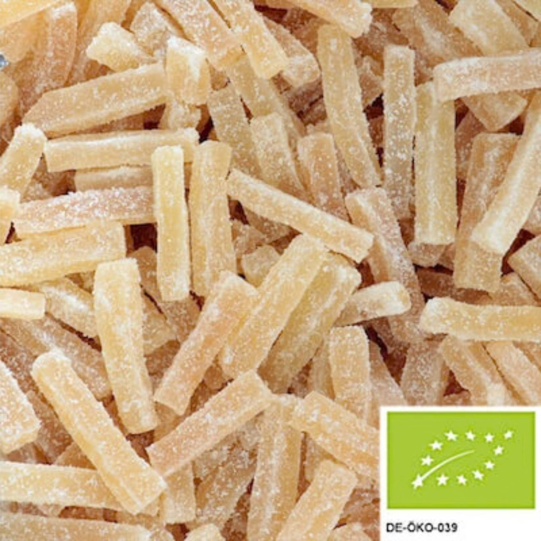 Bâtonnets de gingembre bio légèrement confits 1 kg