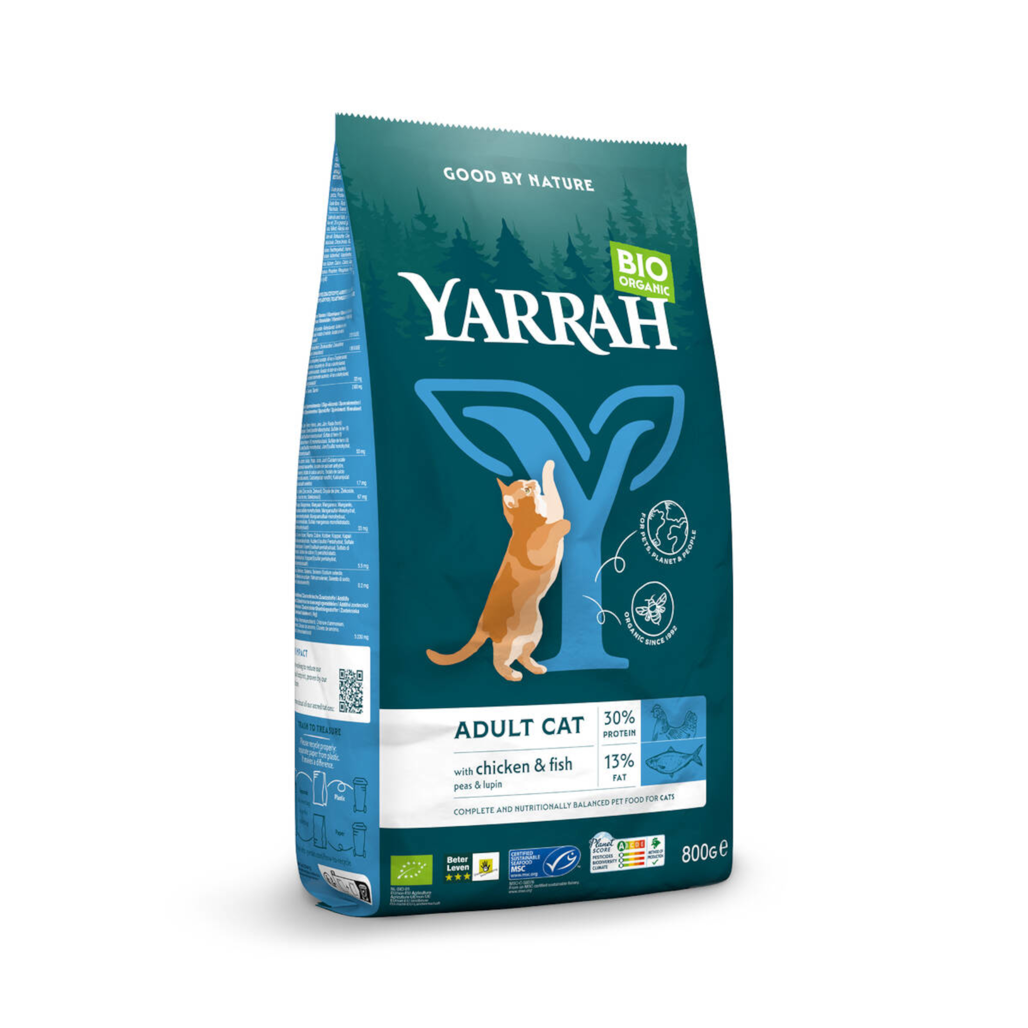 Yarrah Cibo Secco Bio Pollo e Pesce per Gatti