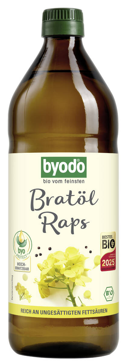 Huile de friture bio Byodo au colza 0,75 l