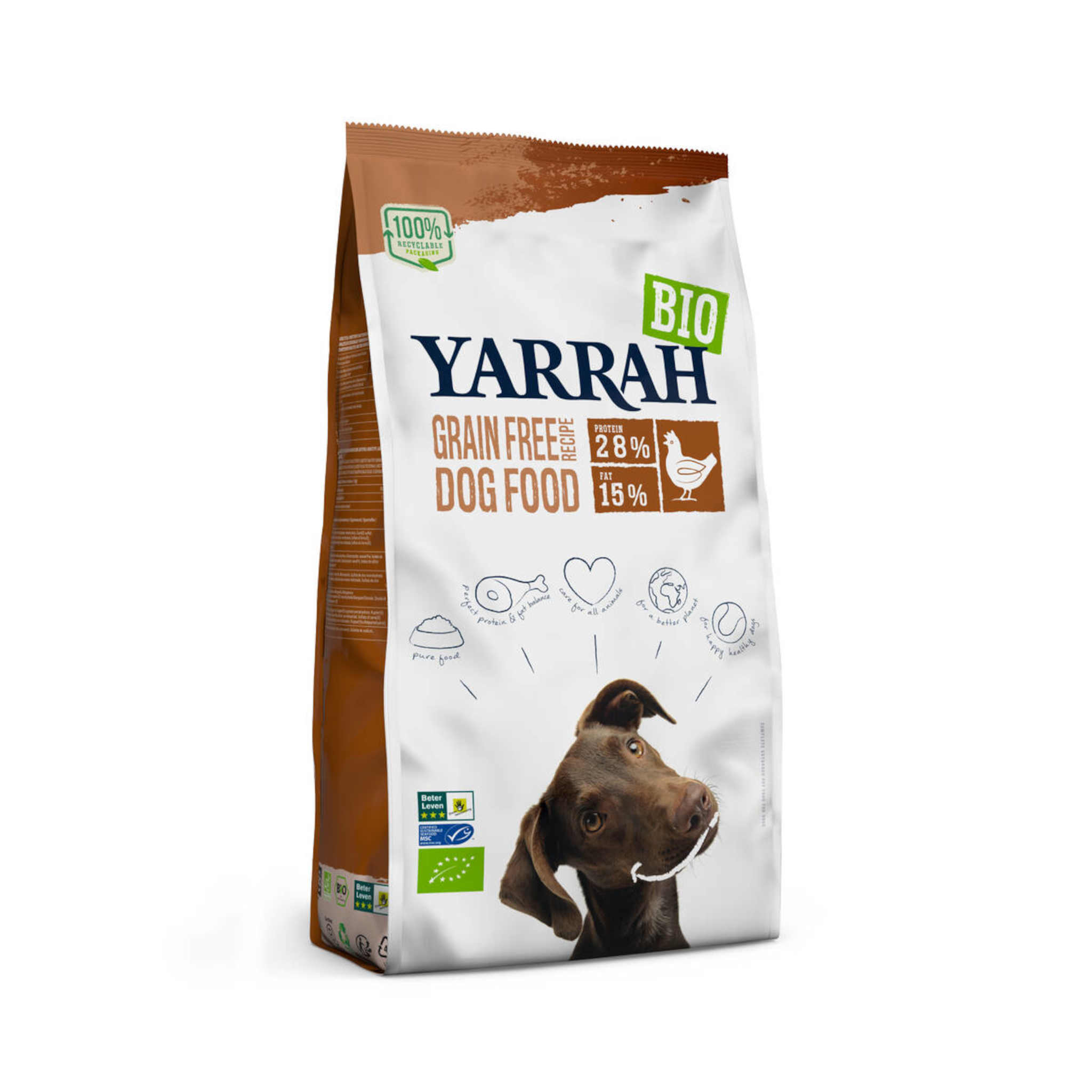 Yarrah Cibo Secco Bio Senza Cereali Pollo per Cani