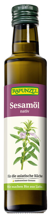 Huile de sésame vierge biologique Rapunzel, 250 ml