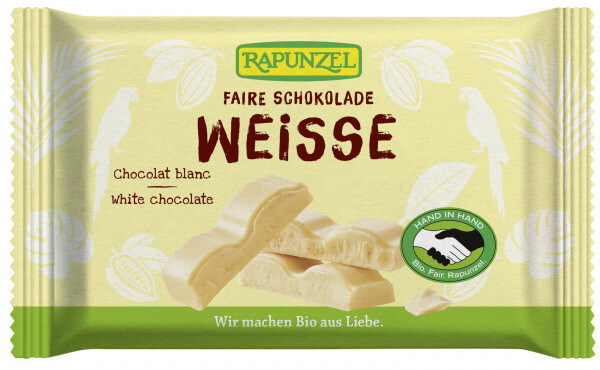Chocolat blanc Rapunzel, 100g