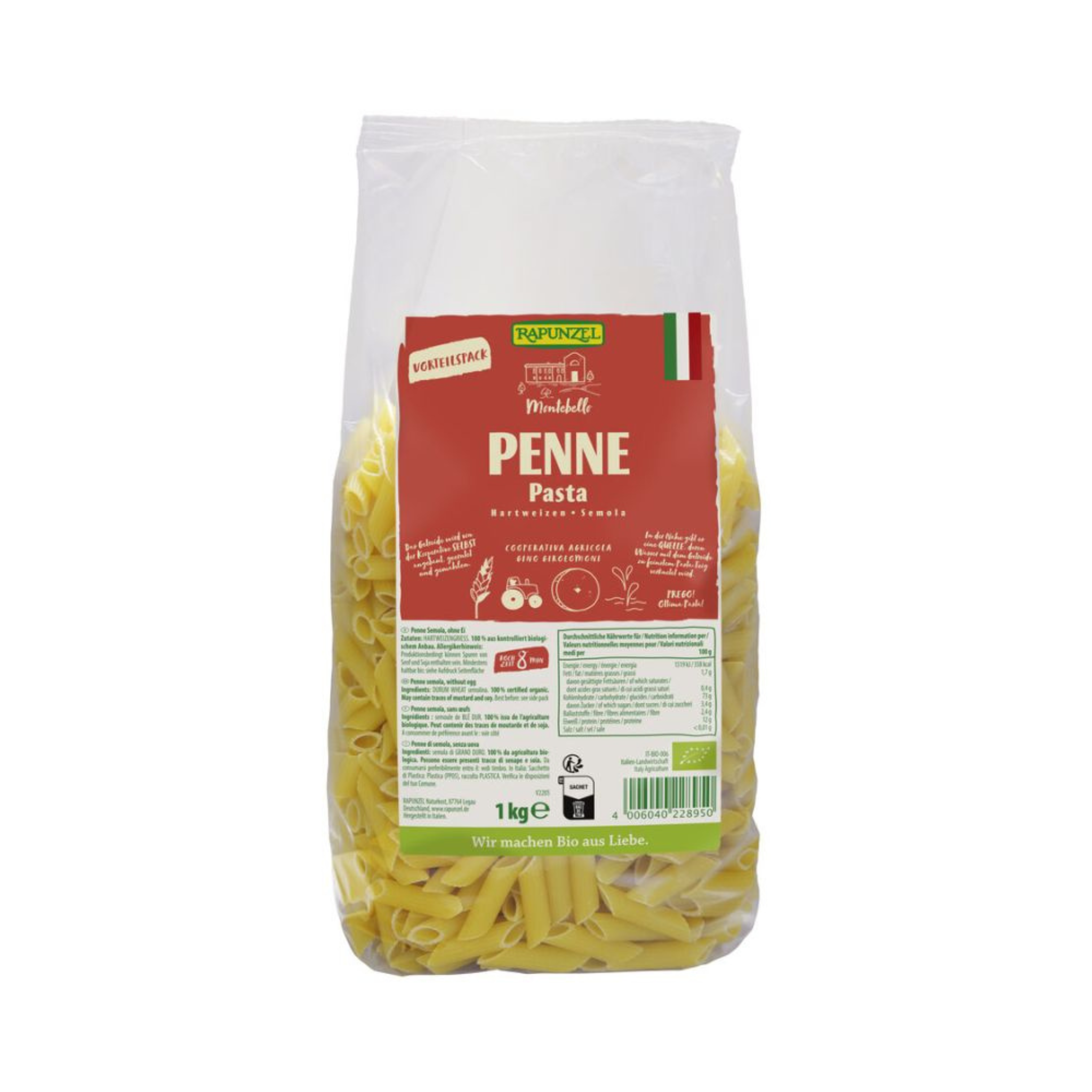 Penne de semoule Raiponce 6x1kg