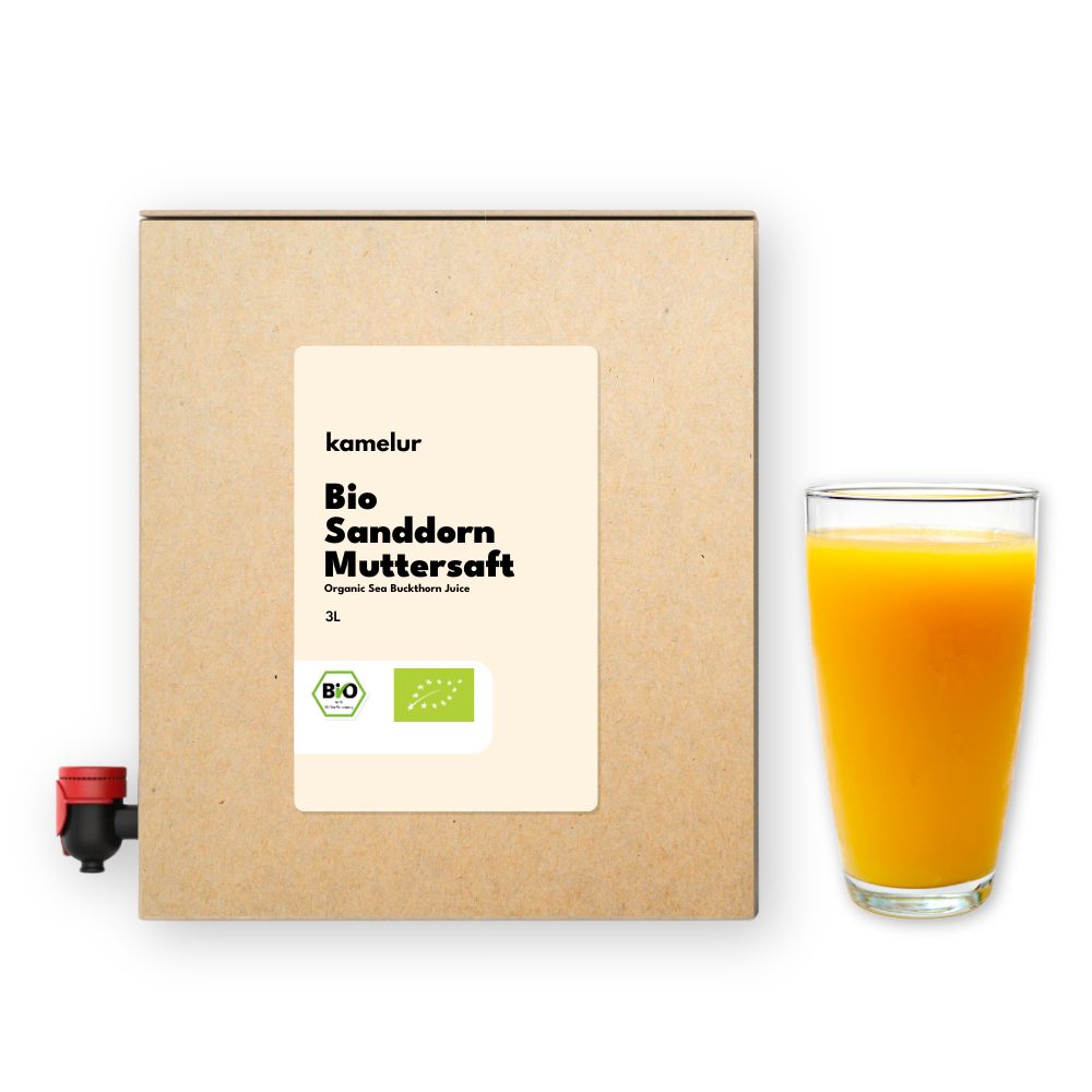 Jus d'argousier bio, naturellement trouble, 3l