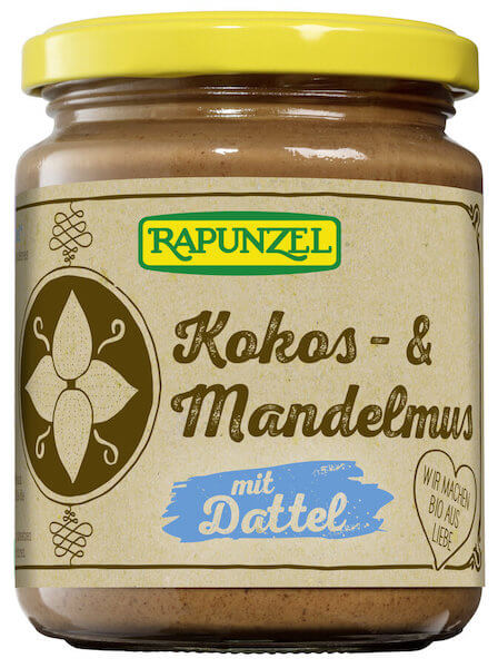 Purée d'amande & noix de coco avec dattes