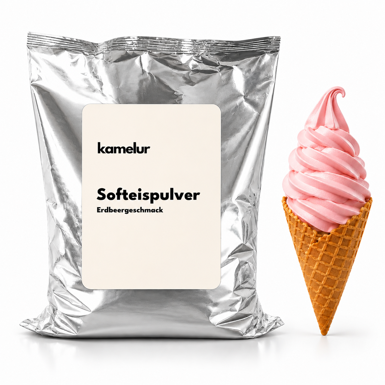 Preparato in polvere per gelato soft Fragola Original