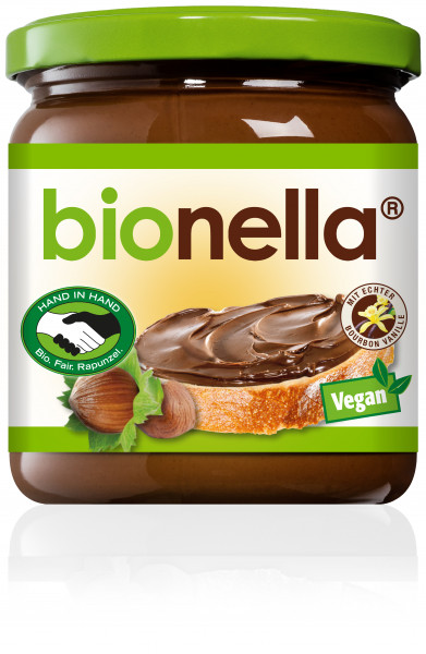 Crème de nougat aux noix bio bionella vegan, 400g