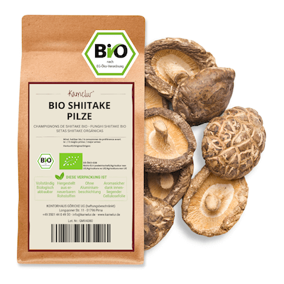 Getrocknete Shiitake Pilze Bio ohne Zusätze