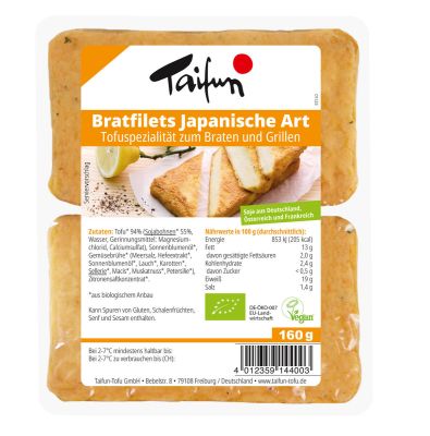 Taifun Bratfilets Japanische Art Tofuspezialität