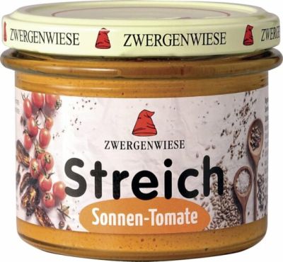 Veganer Bio Brotaufstrich aus Sonnenblumenkernen und getrockneten Tomaten