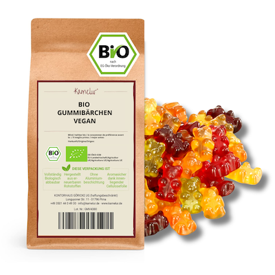 Bio Gummibärchen vegan bei Kamelur kaufen