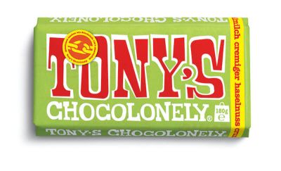 Tony's Chocolonely Vollmilch Schokolade Haselnuss Crunch