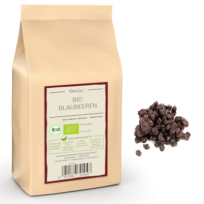 Getrocknete Blaubeeren Bio, gesüßt